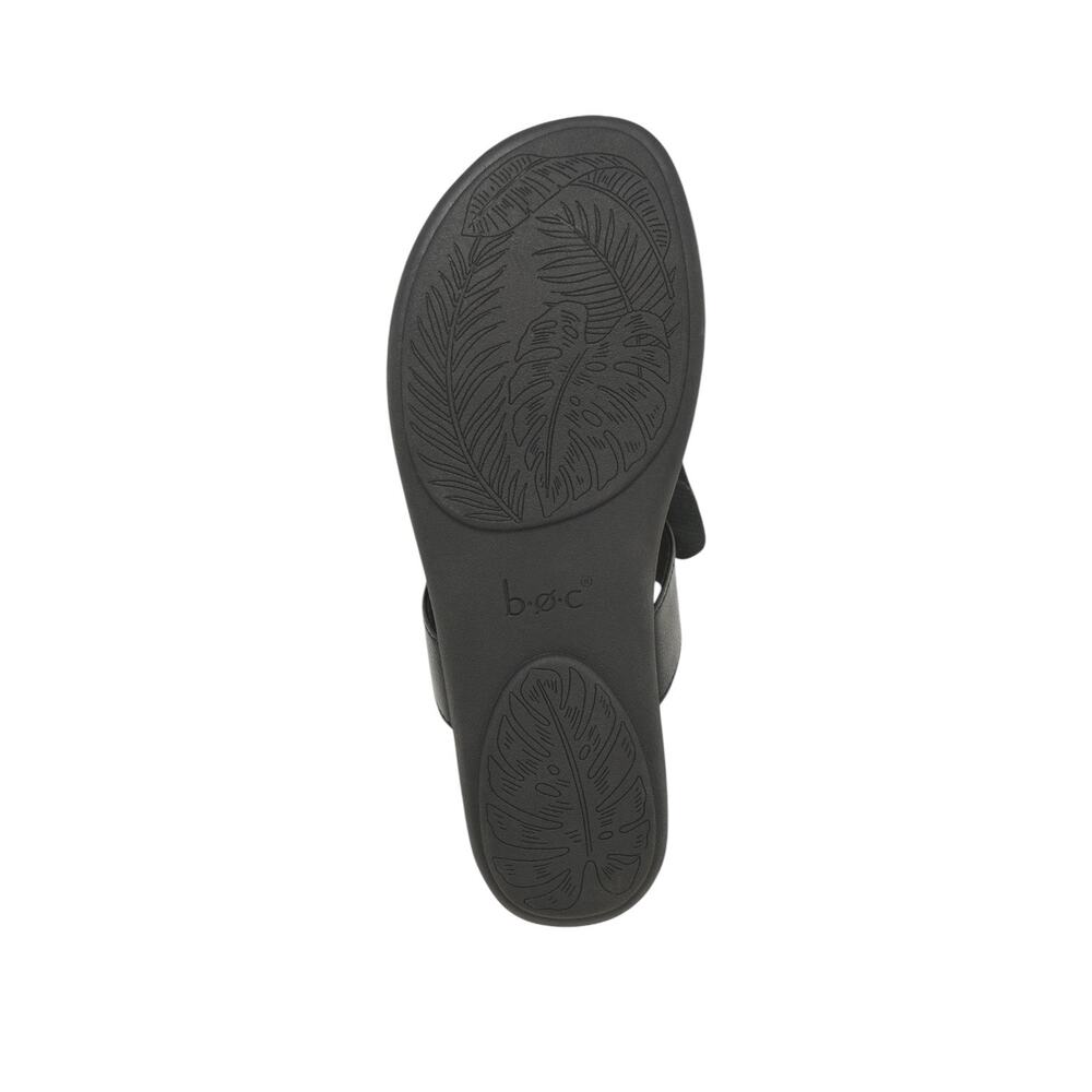BOC BY BORN Kendal Floral Appliqué Sandal Black Size 7 - Picture 6 of 7